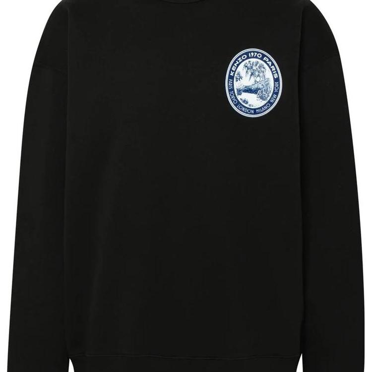 KENZO Long Sleeved Crewneck Sweatshirt FD65SW0954MB-99J