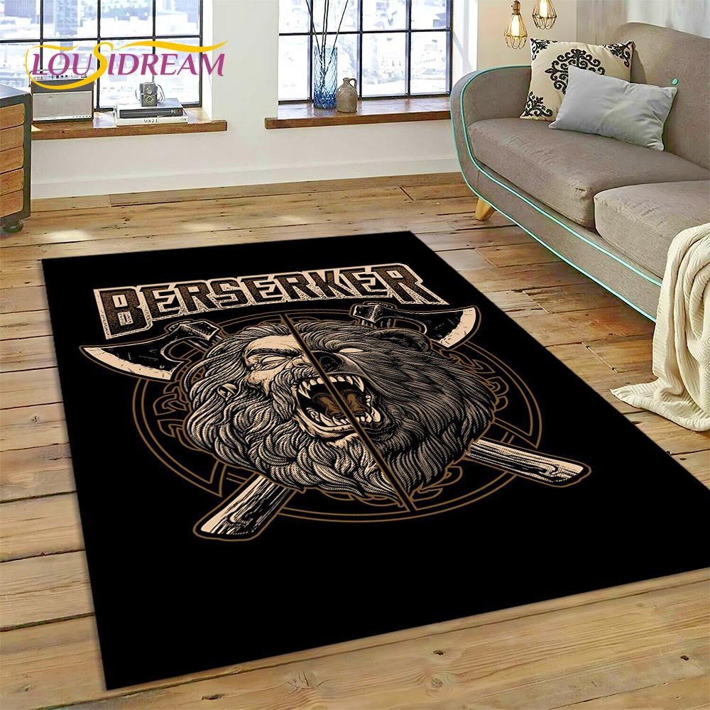 Ковер Viking Nordic Odin Valhalla с рисунком Valknut для дома, гостиной, спальни, дивана, коврика, декор, детский коврик, нескользящий коврик