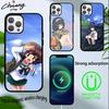 Чехол для телефона G-GIRLS и P-PANZER для iPhone 14,16,15,13,17,12,Plus,Pro,Max Магнитный для Magsafe Матовый Чехол