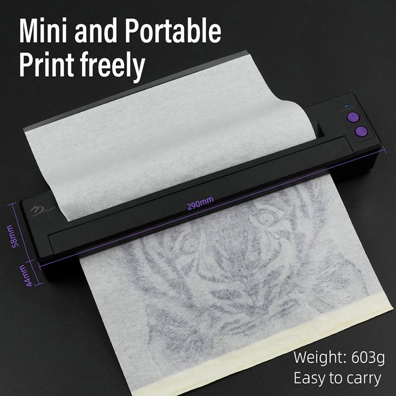 P19 Принтер для татуировки Машина для переноса Портативная Печать Татуировки Bluetooth Термальная