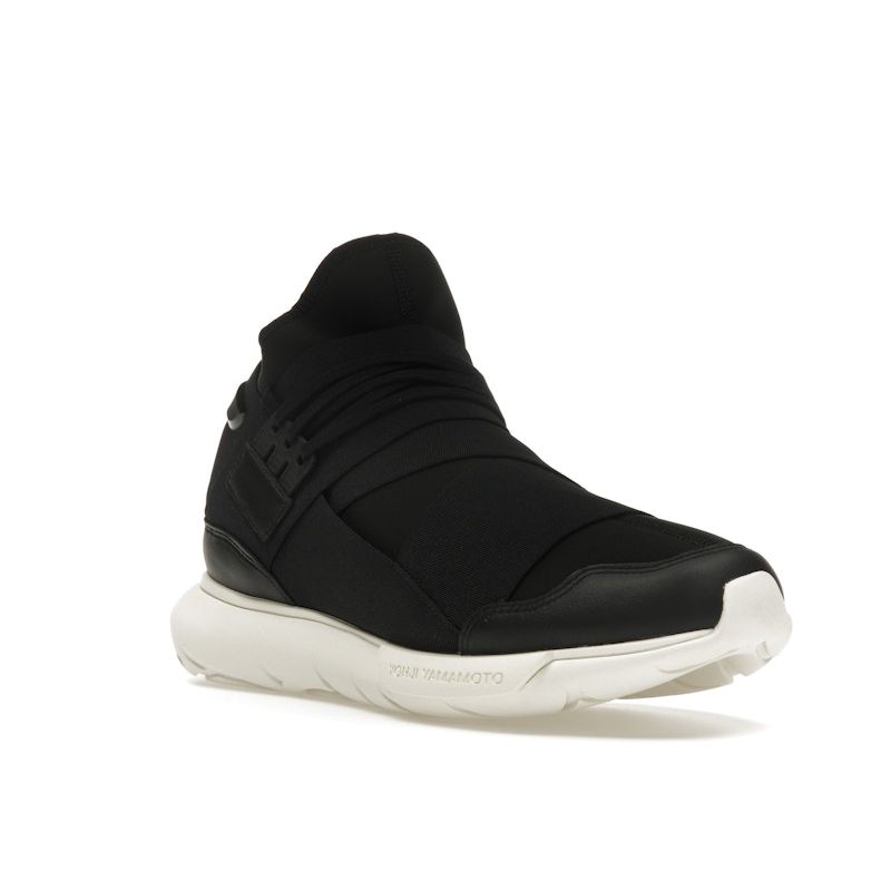 Adidas Y-3 Qasa High Black Off White унисекс кроссовки IG4073