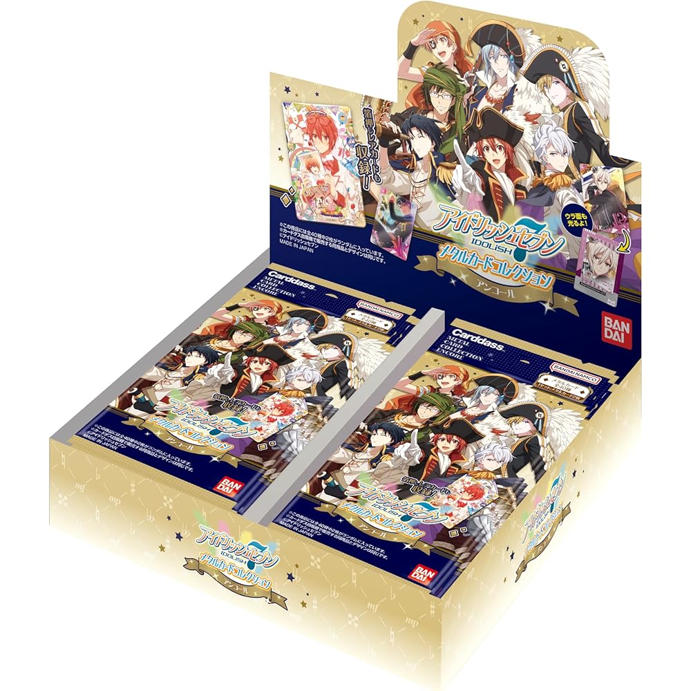 Bandai Idolish Seven Коллекция металлических карт Encore 24 упаковки в коробке Возраст 15+