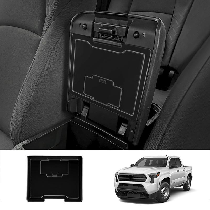 Storage Box For Toyota TACOMA 2024+ Center Console Hidden Box Armrest Storage Tray Organizer Glove Box Holder Door Handle Storag