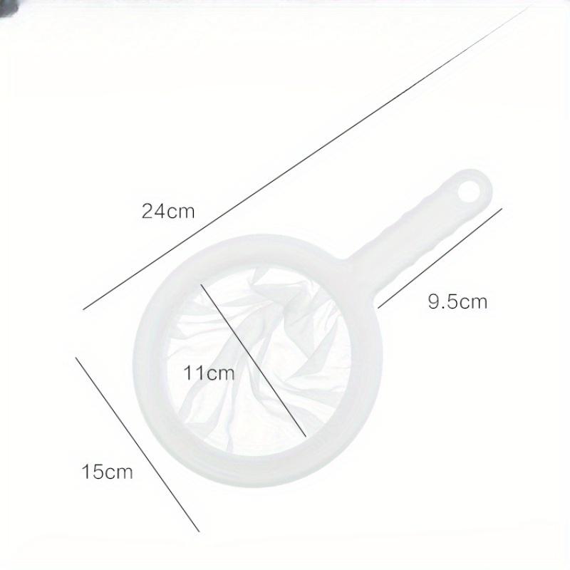 Кухонный ультратонкий сетчатый фильтр 200/400 меш, кухонная ложка-фильтр из нейлоновой сетки, подходит для соевого молока, кофе, молока, йогурта
