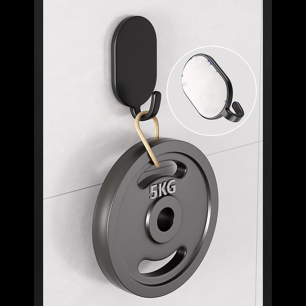 5 PCS Hook Strong Adhesive Punch Free Kitchen Bathroom Door On The Wall Behind The Non-trace Sticky Hook Bearing Stainless Steel Hook