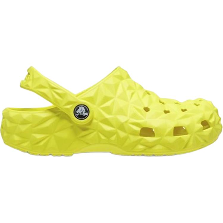 Crocs Классические геометрические клоги Удобные Мягкие Водонепроницаемые Детские клоги Детские клоги Желтые 209572-76M