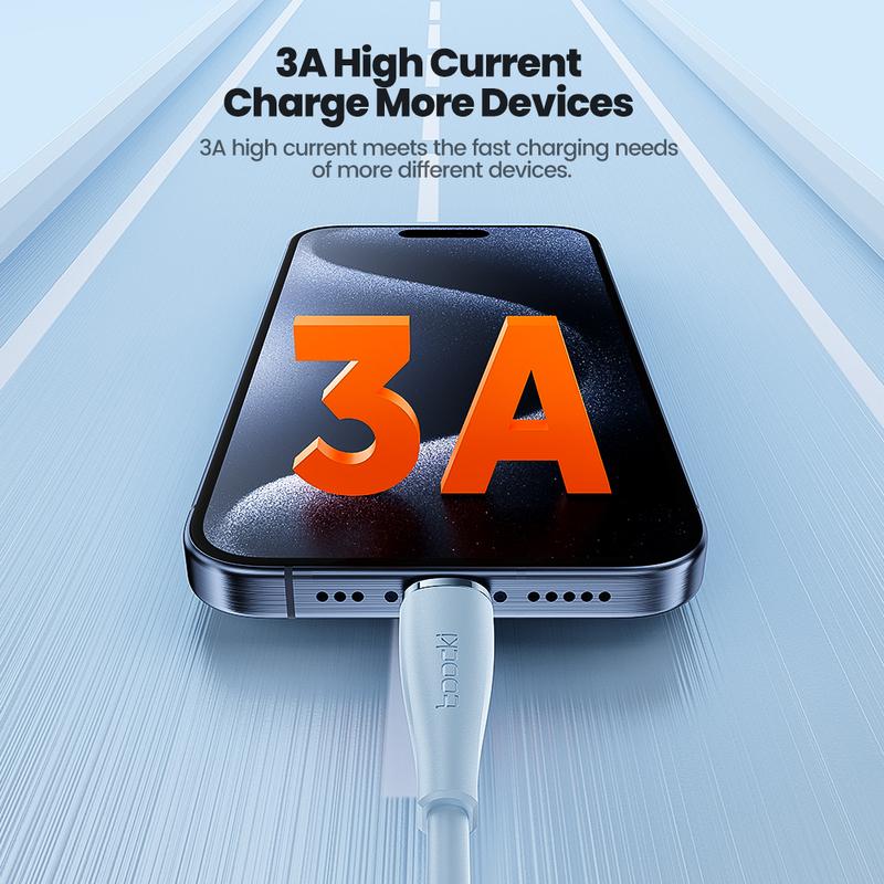 Toocki 60 Вт USB C Кабель Быстрая Зарядка Type C на Type C Кабель Для iPhone 15 Pro Samsung S24 Xiaomi Huawei Applebook Мягкий Data Cord