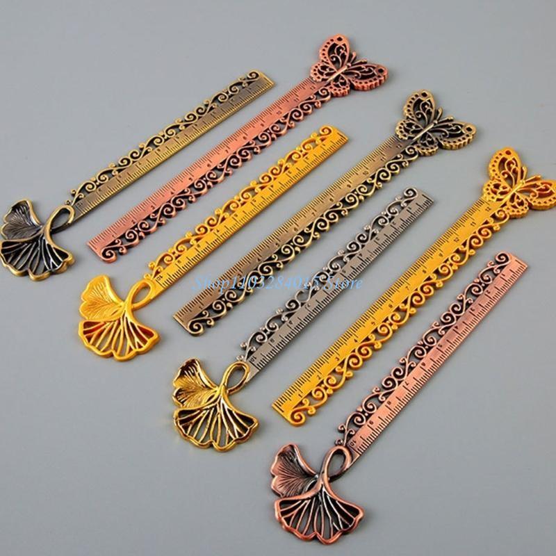 R6FF Bookmarks Ruler Delicate Design, Elegant Measuring Ruler Reading Bookmarks