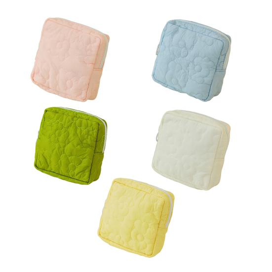 Сумка для хранения гигиенических прокладок, туалетных принадлежностей, ключей, карт, сумка-органайзер для хранения, цветочный узор, застежка-молния, дорожный чехол для предметов первой необходимости