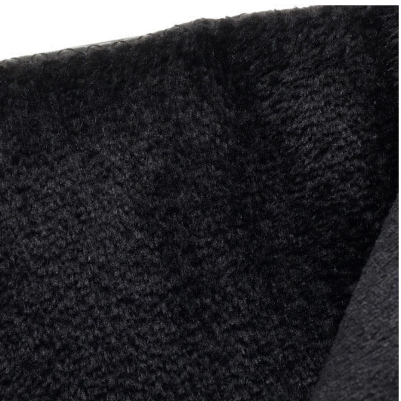 Autumn and Winter Plus Velvet Warm Soft Leather Mid-tube Boots Mid-heel Cotton Boots