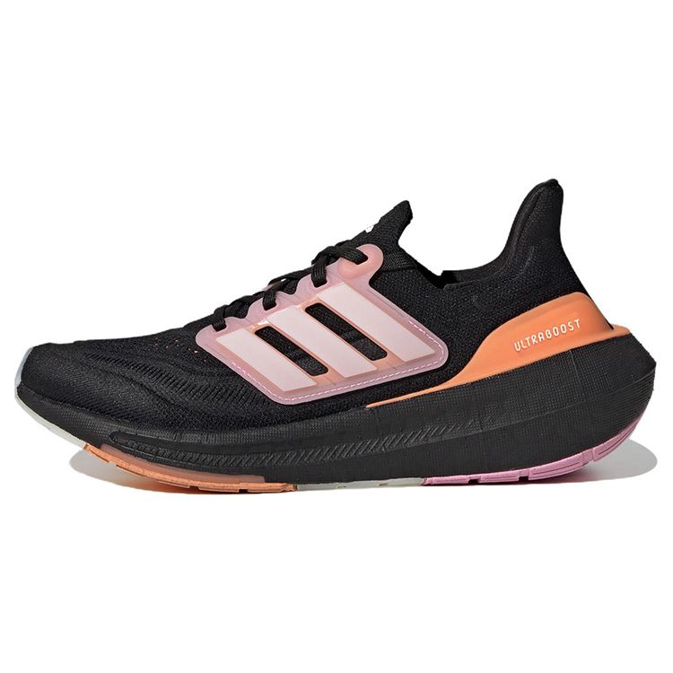 adidas Кроссовки UltraBoost Light Черный Луч Розовый Женские Основной Черный Белый Оттенок HQ8599