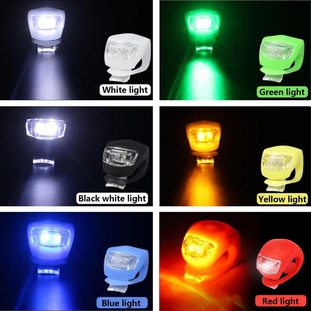 LED Bike Lights Waterproof Bicycle Head Front Light Cycling Wheel Flash Rear Lamp Night Warning Taillight Bicycle Accessories