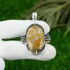 Natural Polka Dot Agate Gemstone Pendant 925 Sterling Silver Jewelry For Women