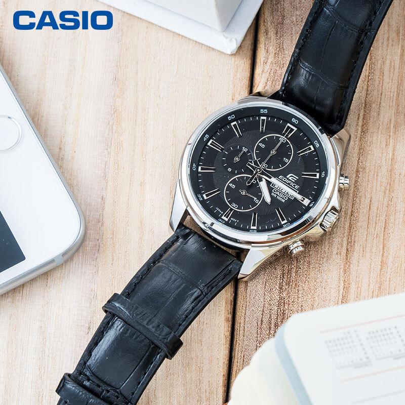 Casio Мужские часы EDIFICE 43,8 мм Черные EFB-509L-1AVUPR