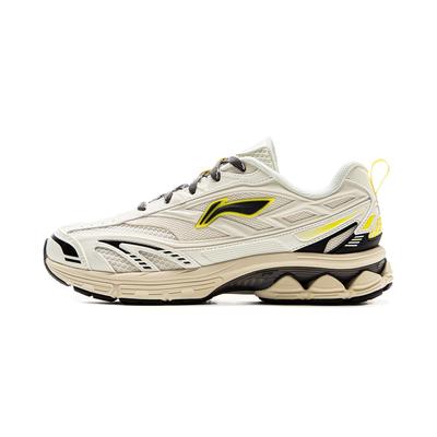 Кроссовки Li Ning Fuyiao 2.0 V2 Classic Retro с нескользящей подошвой и износостойким отскоком, повседневные женские кроссовки бежевого цвета ARXV002-1