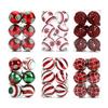 6Pcs 6cm Gifts Christmas Ball Painted Xmas Tree Decor Christmas Ornaments Ball Set Festive Atmosphere Christmas Ball Pendant