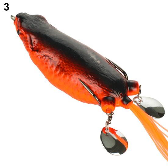 9см/25г Силиконовая Огромная Приманка Лягушка Красочная Лопатка Двойная Блестка Мягкая Искусственная Приманка Лягушка