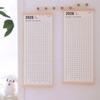 Wooden Frame Wall Hanging Calendar Rectangle Self-discipline Schedule Planner Household