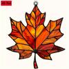 2D Flat,Thanksgiving Acrylic Maple Leaf Light Catcher, Classic Autumn Celebration Home & Door Decor,Christmas & New Year Gifts