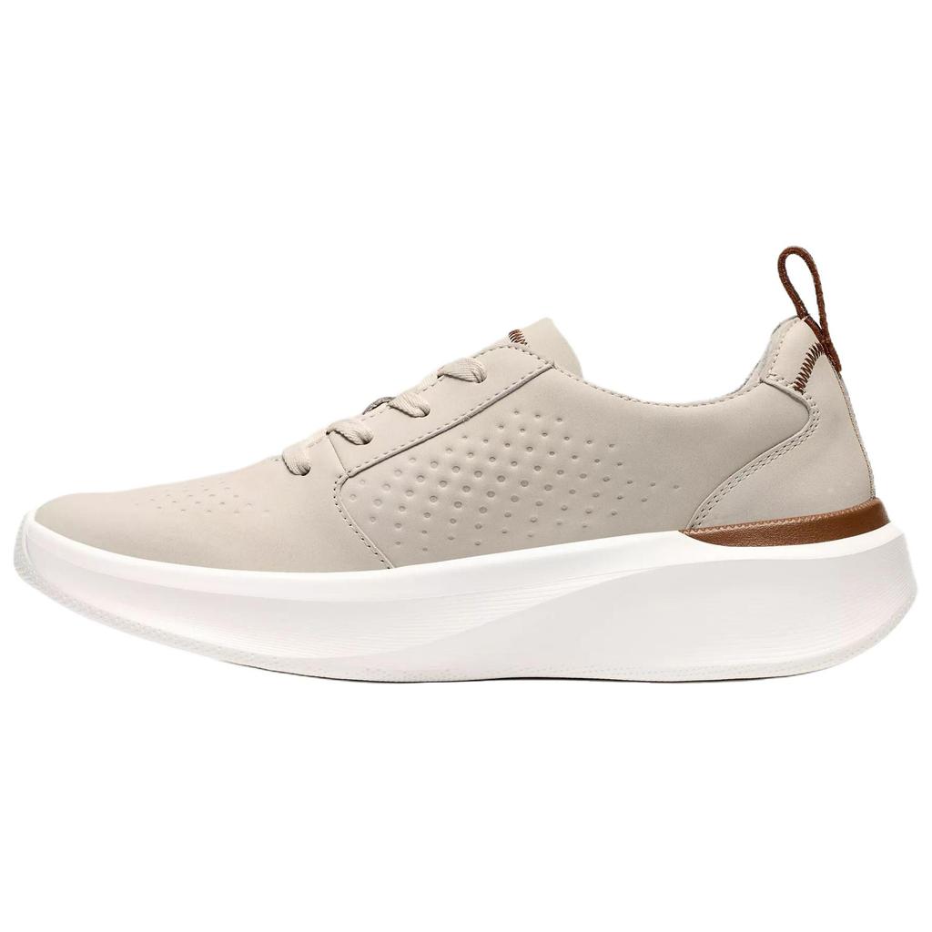 Clarks Solevana Замшевые Универсальные Удобные Низкие Повседневные Кроссовки Мужские Бежевые 26187558