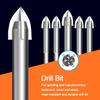 5Pcs Four Side Carbide Drill Bit Wear-resistant Cross Hex Drill Triangular Drill Bit  Ceramic Tile