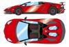 Макияж EIDOLON Масштаб 1/18 Lamborghini Aventador LP750-4 SV Родстер 2015 Rossovia (Черный Большой Логотип SV) Готовая модель