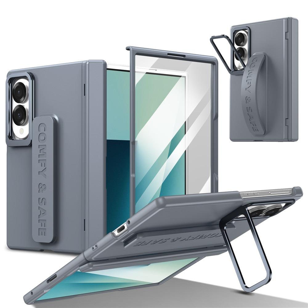 For Samsung Galaxy Z Fold 8 Ultra 7 6 5 4 3 Wristband Camera Holder Magnetic Hinge Protection Hard Cover Screen Glass Stand Case