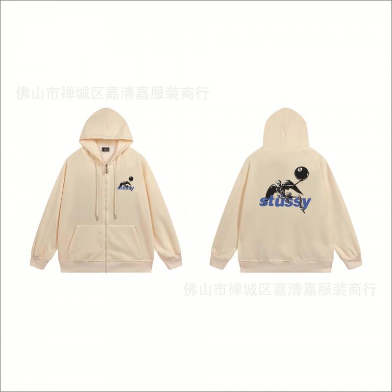 Mens Oversized Zip-Up Hooded Sweatshirt Casual Streetwear Cotton Pullover Fall