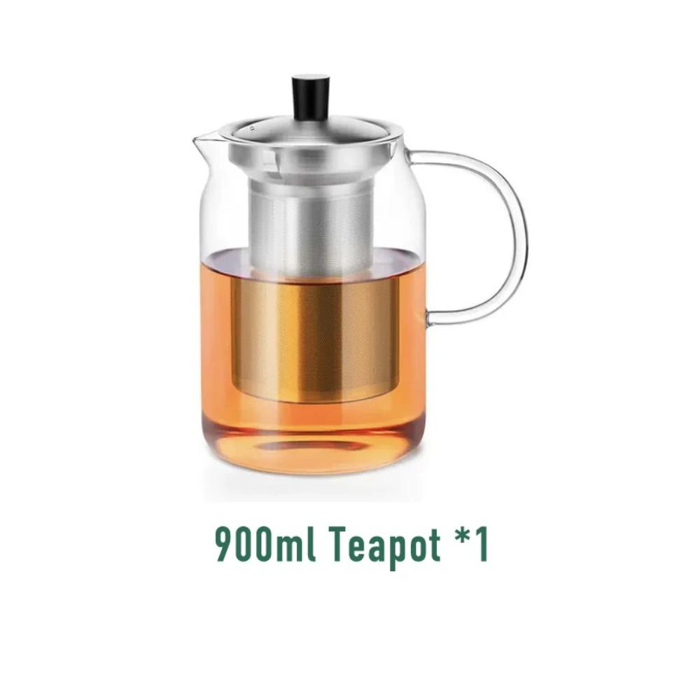 SAMADOYO-Heat-Resistant Glass Teapot, Large Capacity Tea Maker, Tea Water Separation and Filtration, Household Teapot