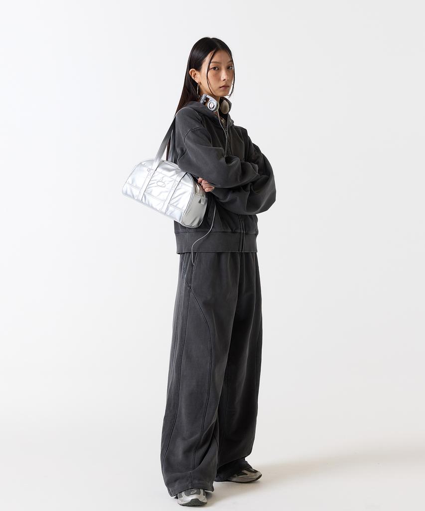 ODDSTUDIO Pigment Cover Stitch Pants - Charcol