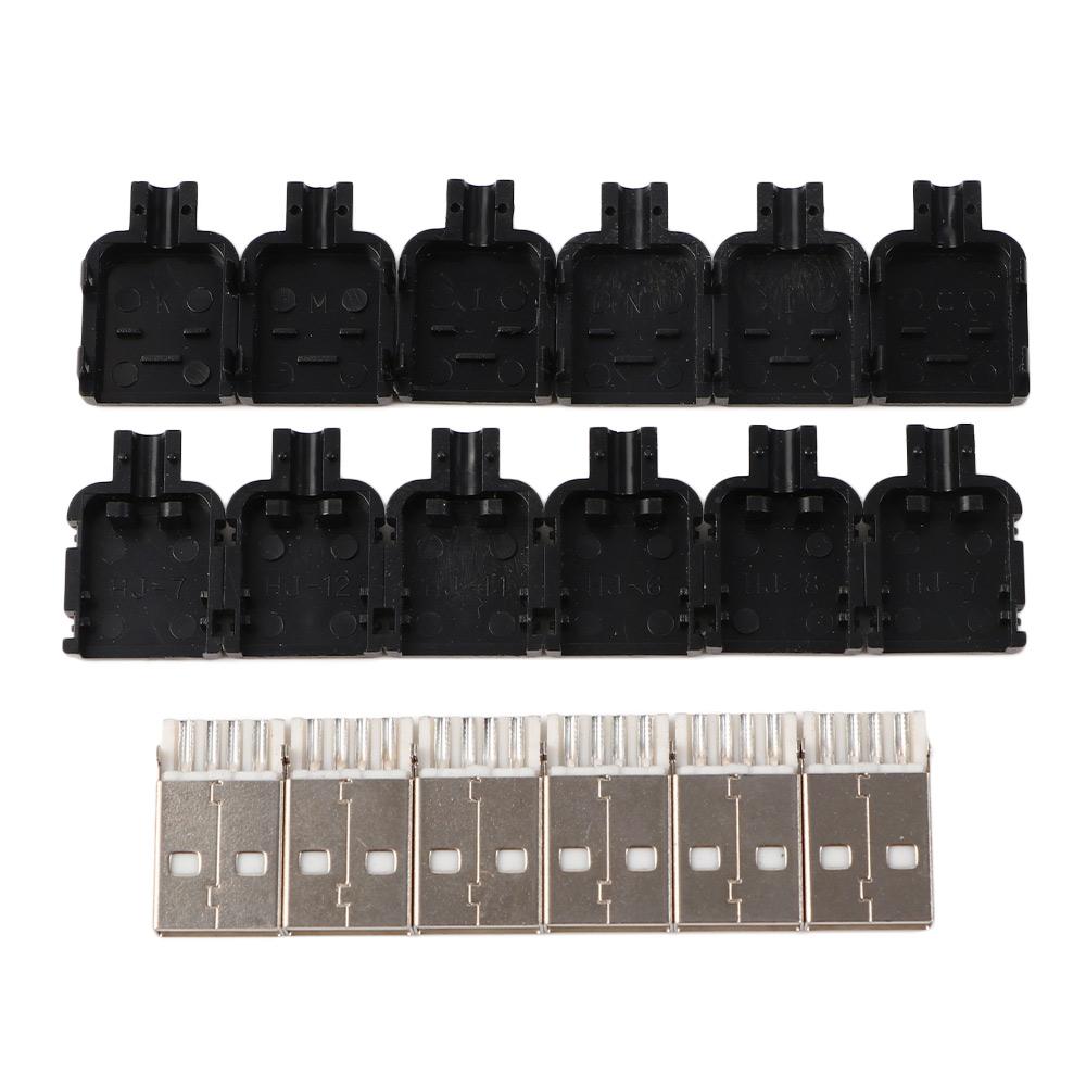 Connection Plastic Shell A Type 4 Pin DIY USB USB Adapter Male USB USB Socket USB 2.0 Connector