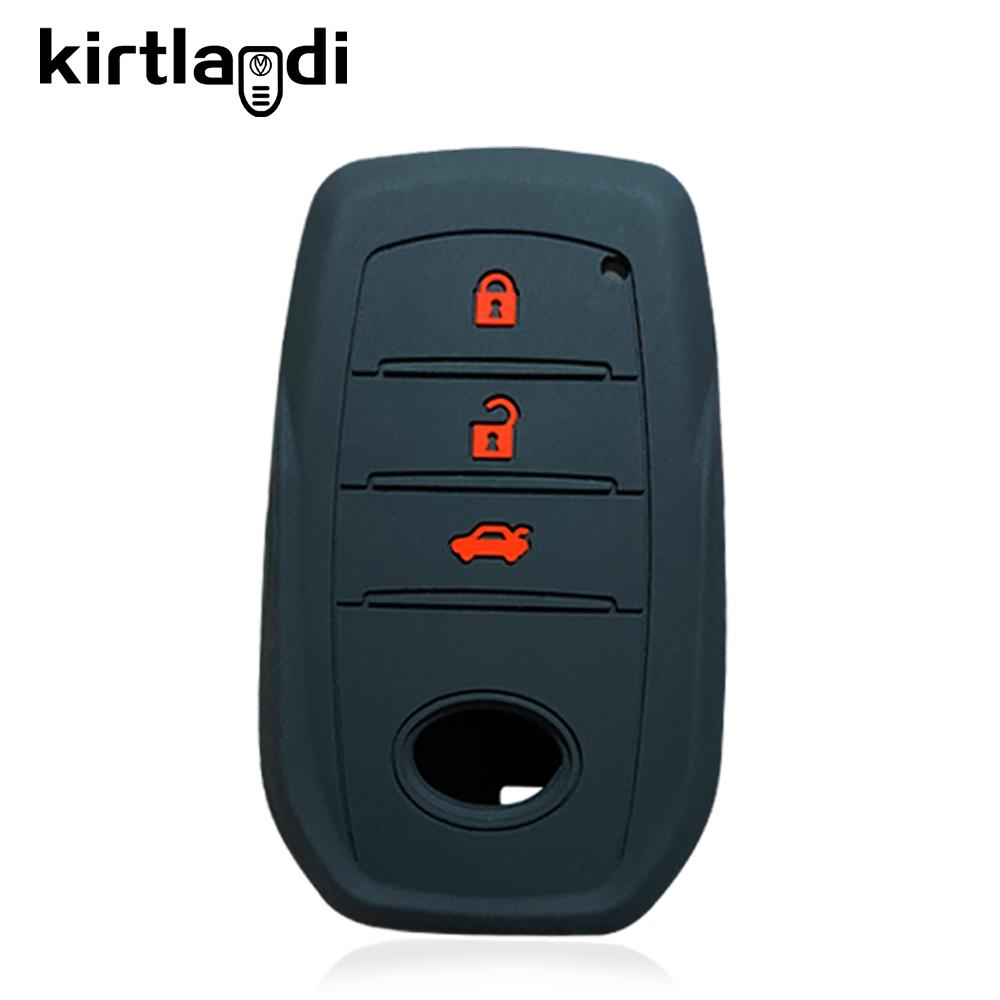 Пульт-брелок с 2/3/4/5 кнопками для Toyota Camry Land Cruiser Prado 150 Mark X Venza Fortuner Rav4 Highlander Yaris Auris Чехол для ключа