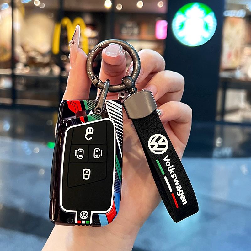 For VOLKSWAGEN Zinc Alloy Car Remote Key Case Cover Protector Shell For VW Volkswagen Passat B8 CC Arteon Magotan GTEVW Keychain