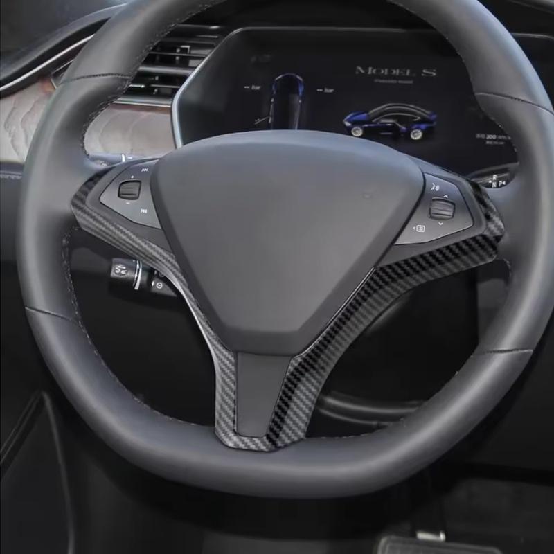 ABS Car Steering Wheel Frame Sticker Trim Cover For Tesla Model S Model X Inner Steering Wheel Decoration Accessories