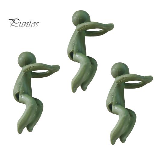 3 шт. антропоморфный держатель для растений, подставка для растений, подставка для ростков, стеблей, побегов, черенков, симпатичные подставки для растений для декора внутреннего сада или растений