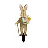 Easter Bunny Garden Stake Weatherproof Spring Yard Art Stake Festive Rabbit Egg Gnome Lawn Stake for Outdoor Planter Flower Bed Easter Decoration