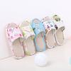 Toddler Infant Kids Girls Boys Unisex Cartoon Linen Slippers Breathable Shoes