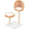 VidaXL Cat Tree with Natural Sisal Scratching Post Willow Wood