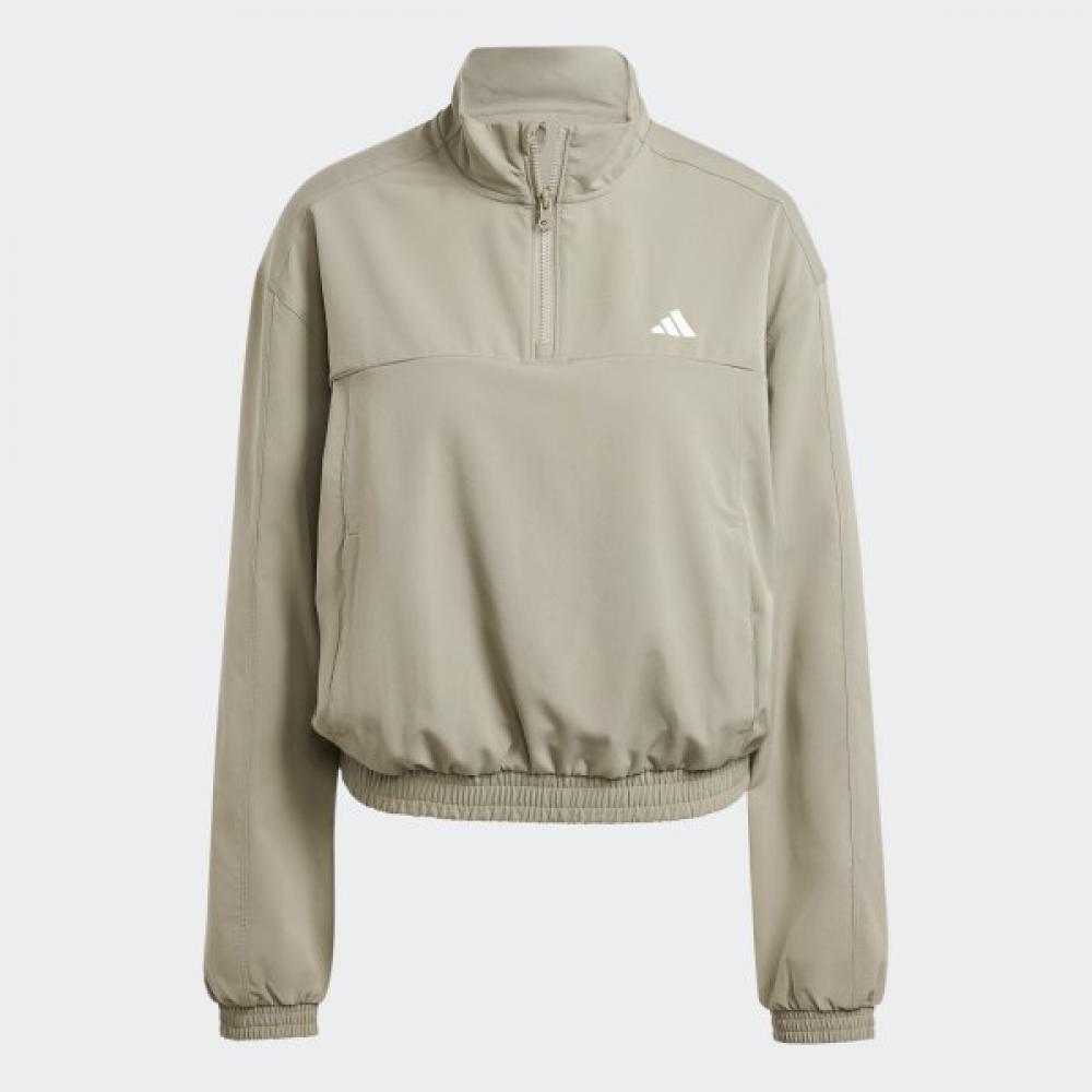 Adidas Women S Spring Autumn Daily Anorak Ix1028 Aero Lady Train eSSential Woven Quarter...