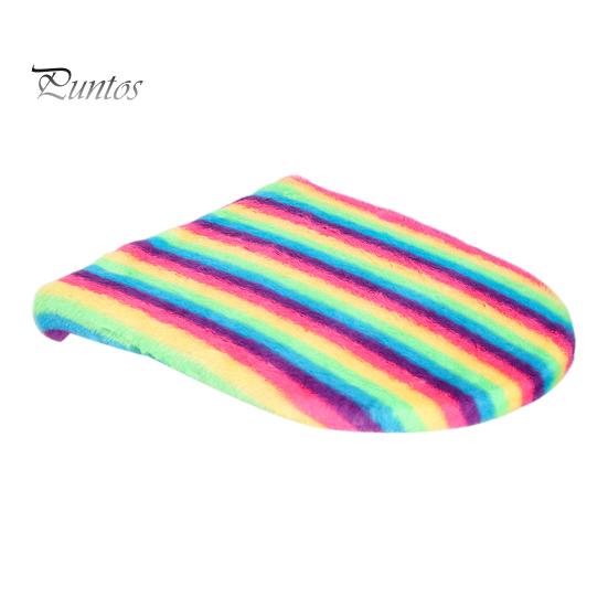 Чехол на крышку унитаза, мягкий, плюшевый, цветной, для ванной комнаты, подушка для сиденья унитаза, нескользящая, универсальная, бархатная, коврик для унитаза