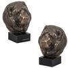 Caucasian Shepherd Dog, Caucasian Ovcharka - Dog Statue, Bust On Stone Base, Sculpture, Trophy for Dog Show by Brand