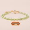 Ice Peridot Bracelet: 3mm Faceted Gemstone for Fresh, Elegant Look