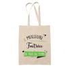 Tote Bag - PLANETEE - Factrice Meilleure Femme De Tous Les Temps - Coton Beige - Sans Fermeture - Anses Solides