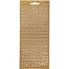 Stickers - Gold - Letters - 1 Pc - Decorative Items - Adult - Mixed