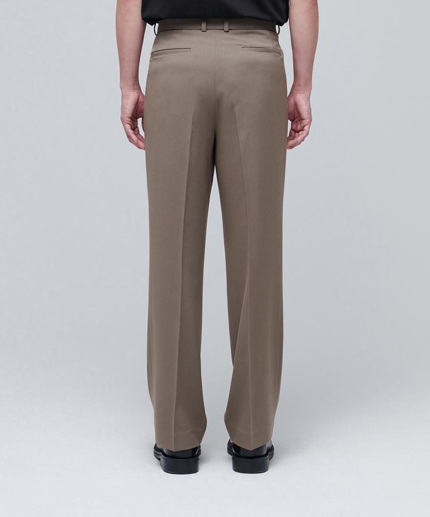 MUSINSA STANDARD Real Wide Belted Slacks [Dusty Beige]