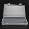 4pcs Transparent Transparent Plastic Box Flap Lid Multipurpose Storage Box  Office Supplies
