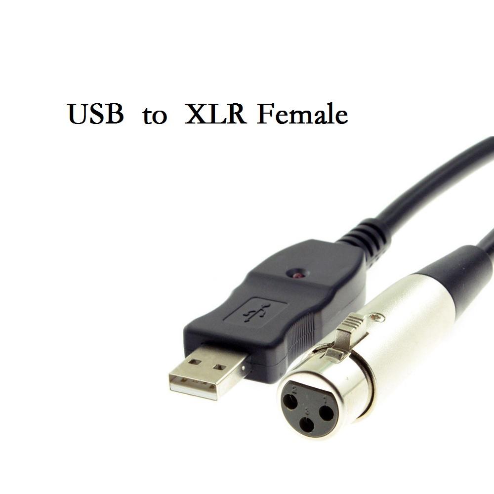 3M XLR гнездо к USB аудиокабель Микрофон к USB интерфейсный кабель Новый
