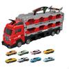Big Transporter Truck Toy Set Trucks Early Educational Collectible Folding Storage