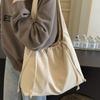 Drawstring Fashion Large Capacity Commuter Leisure Single Shoulder Underarm Bag Office Worker Tote Bag