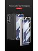 Однотонный гальванизированный кожаный чехол для Samsung Z Fold7